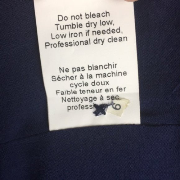 Anthro Tylho Shirtdress Full Skirt Pockets Navy XS - Picture 10 of 11